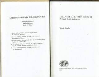 Japanese Military History : A Guide to the Literature