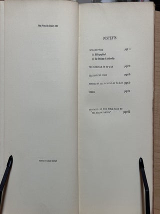 The Dunciad of To-Day : A Satire and The Modern Aesop