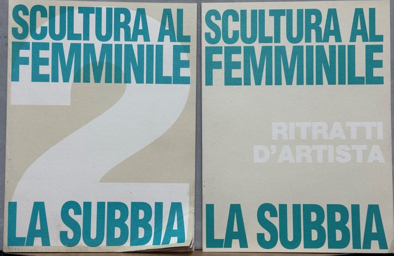 Item #15507 Scultura al Femminile [2 volumes] : 2 [and] Rittratti d'Artista. Luciano Cavallaro, Patricia Franceschetti, fotografie.