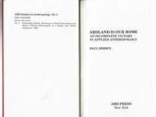 Aroland Is Our Home : An Incomplete Victory in Applied Anthropology