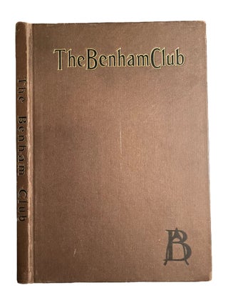 Item #15592 The Benham Club of Princeton, New Jersey : Organized, October 1879, Incorporated, May...
