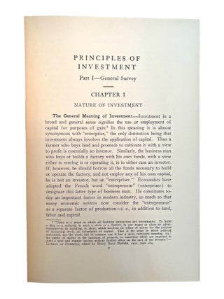 Principles of Investment