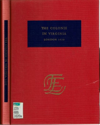Item #15659 A Declaration of the State of the Colonie and Affaires in Virginia : With the names...