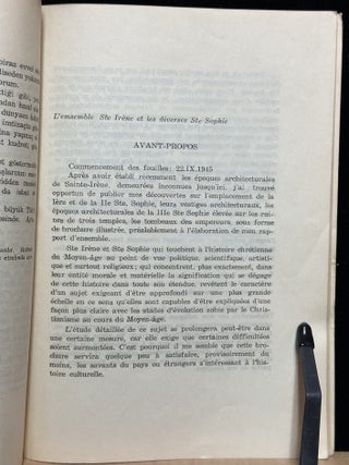 Sentiren ve Ayasofyalar manzumesi = L'emsemble Ste Irène et les diverses Ste Sophie