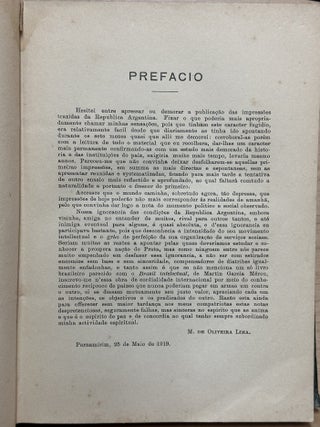 Na Argentina Impressões 1918-19