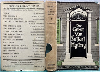 Item #15752 The Great Van Suttart Mystery. George Agnew Chamberlain