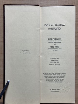 Paper and Cardboard Construction