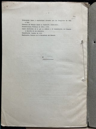 Reseña Histórica del Senado del Perú 1821-1921