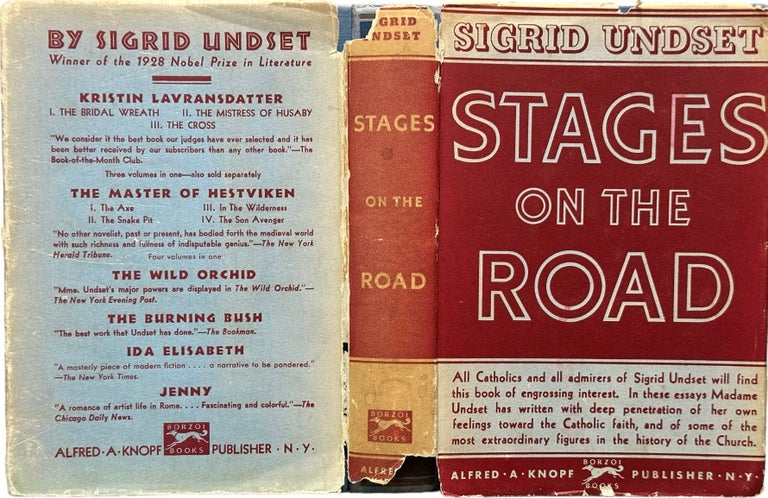 Item #15840 Stages on the Road. Sigrid Undset, Arthur G. Chater.