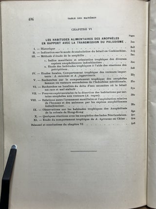 L'Anophelisme En Extreme-Orient: Contribution Faunistique Et Biologique