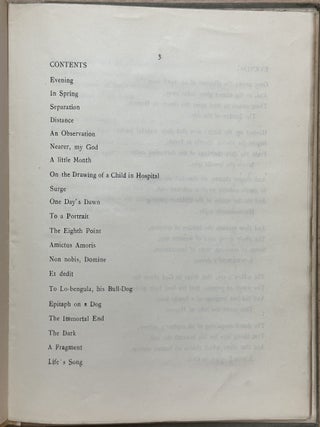 Occasional Poems by Henry Cust : Born October 10th 1861 Died March 2 1917 : Chosen by N C and R S