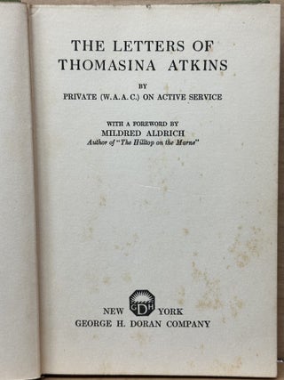 The Letters of Thomasina Atkins : By Private (W A A C) - On Active Service