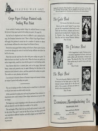 Moulding with Sealing Wax : Dennison's Craft Packet of Patterns & Directions
