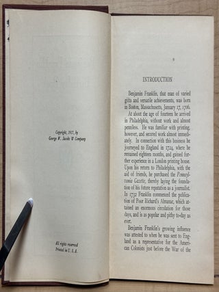 Benjamin Franklin Birthday Book : Stimulating Birthday Messages from "Poor Richard"