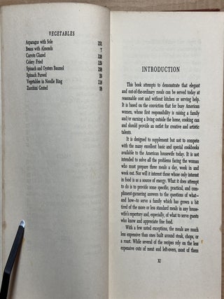 Meals for Guests : A selection of out-of-the-ordinary recipes and menus for the woman who has no help, who must be economical, and who still insists that her guests and family be treated as gourmets