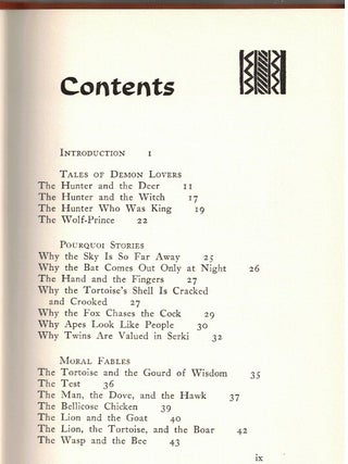 Nigerian Folk Tales : As told by Olawale Idewu amd Omotayo Adu : Told to and edited by Barbara K and Warren S Walker