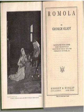 Romola : Illustrated with scenes from the Photoplay produced by Henry King for Inspiration Pictures, Inc