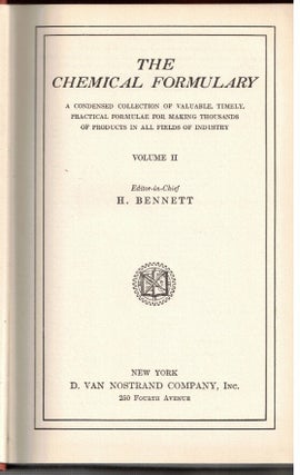 The Chemical Formulary : Volume 1, Volume 2, and Volume 3