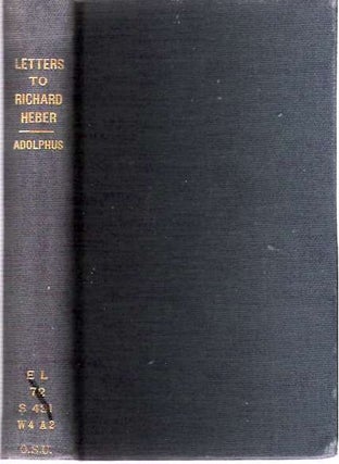 Item #4126 Letters to Richard Heber, Esq M P : Containing Critical Remarks on the series of...