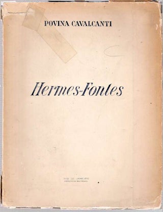 Item #4167 Hermes-Fontes. Carlos Povina Cavalcanti