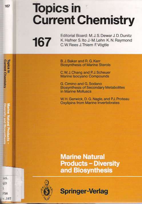 Item #4450 Marine Natural Products - Diversity and Biosynthesis. Paul J. Scheuer.