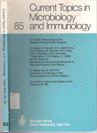 Item #6734 Immunology of the Nicotinic Acetylcholine Receptor. Sara Fuchs, G Biozzi, Hubert...