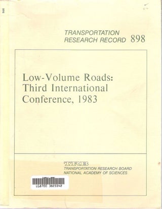 Item #7505 Low-Volume Roads : Third International Conference, 1983