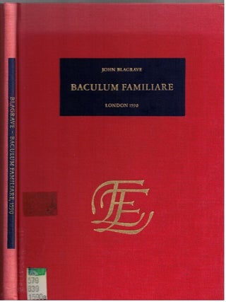 Item #7530 Baculum Familiare : London 1590. John Blagrave