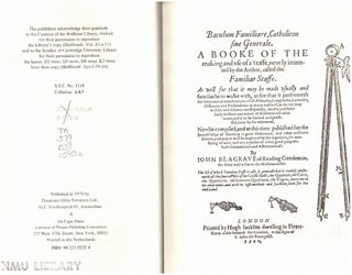 Baculum Familiare : London 1590