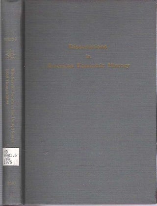 Item #7570 The Service Sector in the United States : 1839 Through 1899. Thomas Joseph Weiss