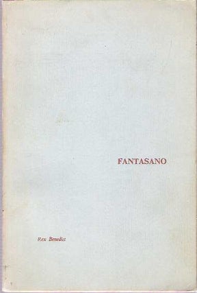 Item #7712 Fantasano : A Romance. Rex Benedict
