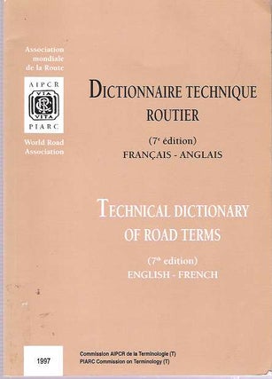 Item #7852 Dictionnaire technique routier = Technical Dictionary of Road Terms. PIARC Commission...