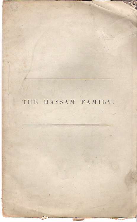 Item #8736 The Hassam Family. John T. Hassam.