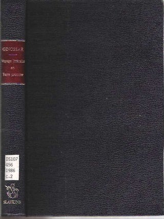 Item #8938 Voyage Litteraire En Terre Promise. Ginossar Shalev