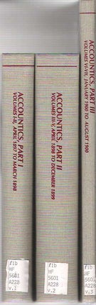 Item #9258 Accountics : April 1897 to August 1900 [3 volumes] Part I: Volumes I - II; Part 2...