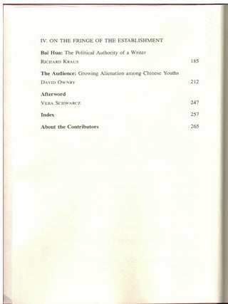 China's Establishment Intellectuals
