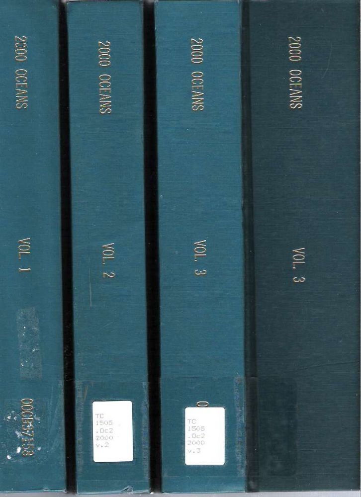 Item #9727 Oceans 2000 MTS/IEEE : Where Marine Science and Technology Meet [3 volume set]. Marine Technology Society, Institute of Electrical, Electronics Engineers, Oceanic Engineering Society, US.