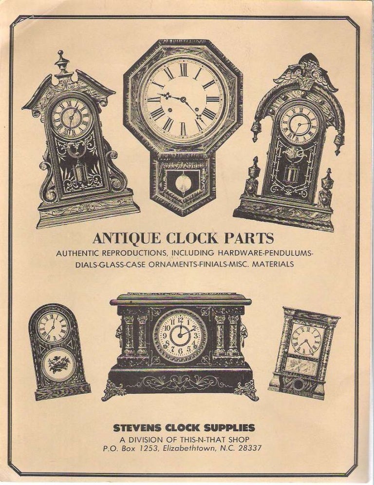 Traditional Clock Components Antique Clock Parts : Authentic Reproductions, Including Hardware ...