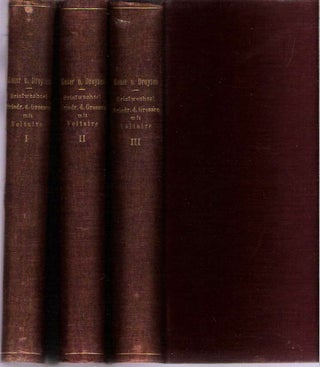 Item #9849 Briefwechsel Friedrichs des Grossen mit Voltaire [3 volume set] : Erster Teil:...