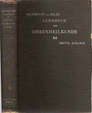 Item #BOOKS002494I Lehrbuch der Ohrenheilkunde : für ärzte und studirende. Louis Jacobson,...
